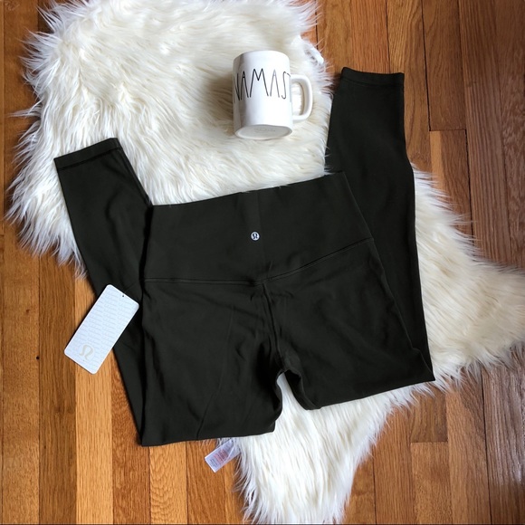 NWT Lululemon Align Pant II dark olive - Picture 2 of 5
